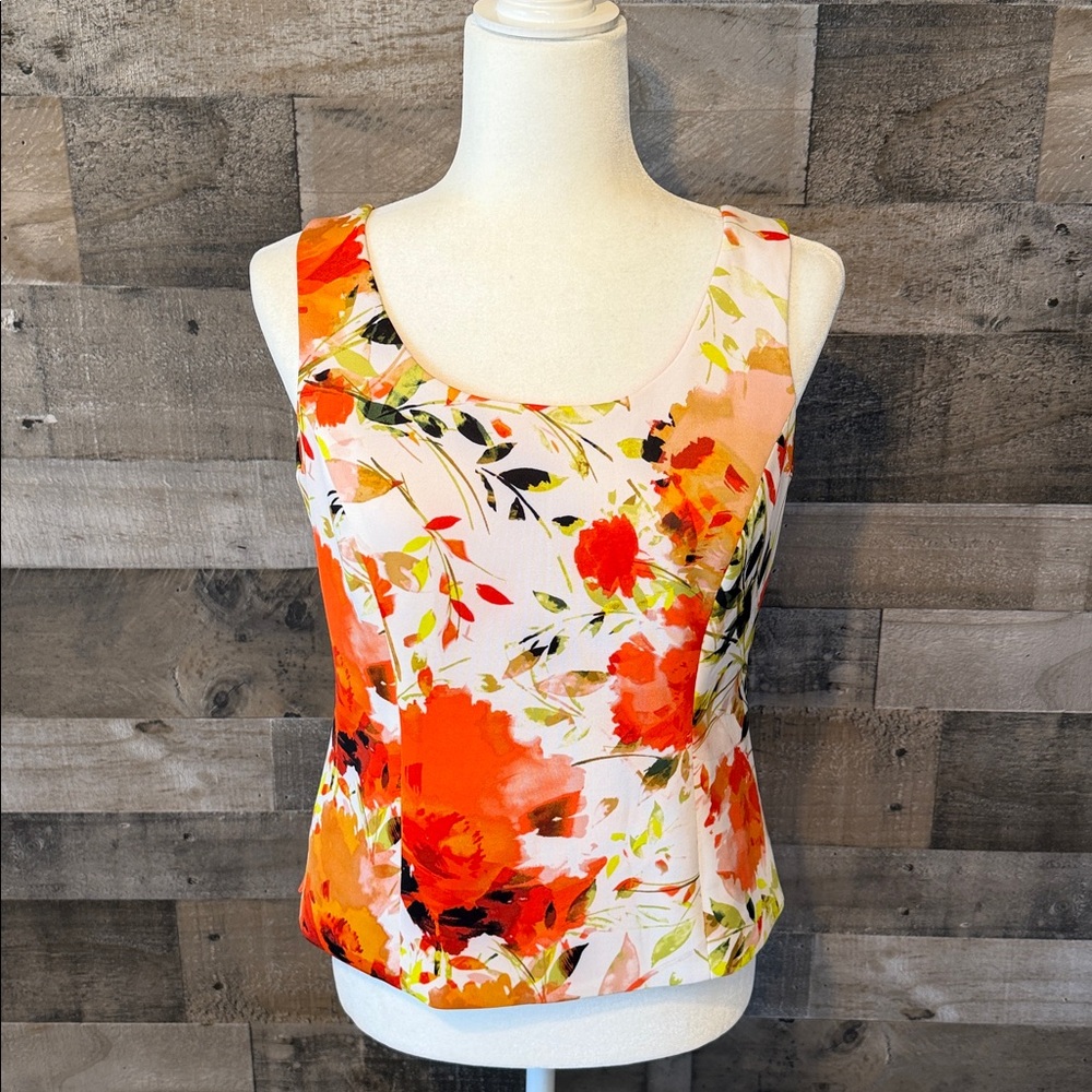 Kasper Floral Tank Top Size 4P - Picture 14 of 14